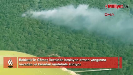 Balıkesir'de orman yangını! Ekiplerin mücadelesi sürüyor
