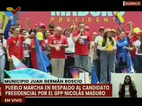 Guariqueños se movilizan en respaldo al candidato presidencial por el GPP Nicolás Maduro