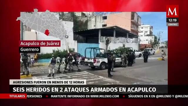 Se registran dos ataques armados en menos de 12 horas en Acapulco; hay seis heridos