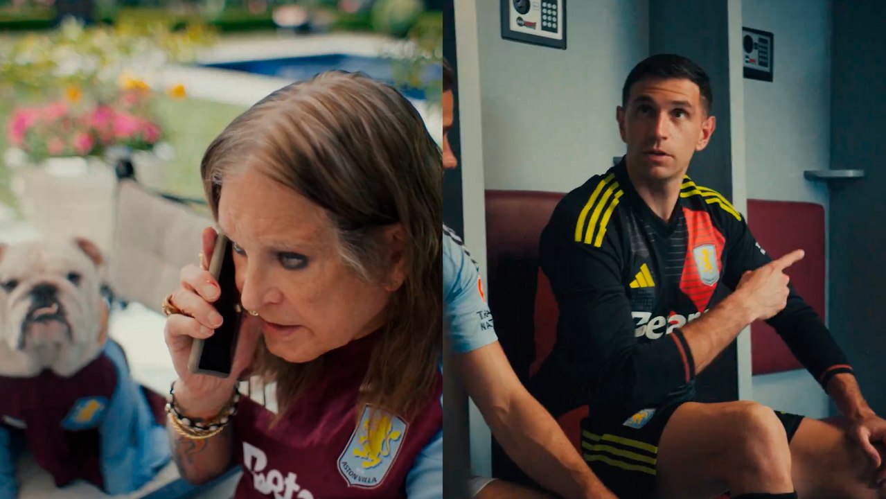Aston Villa enamora en con promocional protagonizado por Ozzy Osbourne, Dibu Martínez y el himno de la Champions