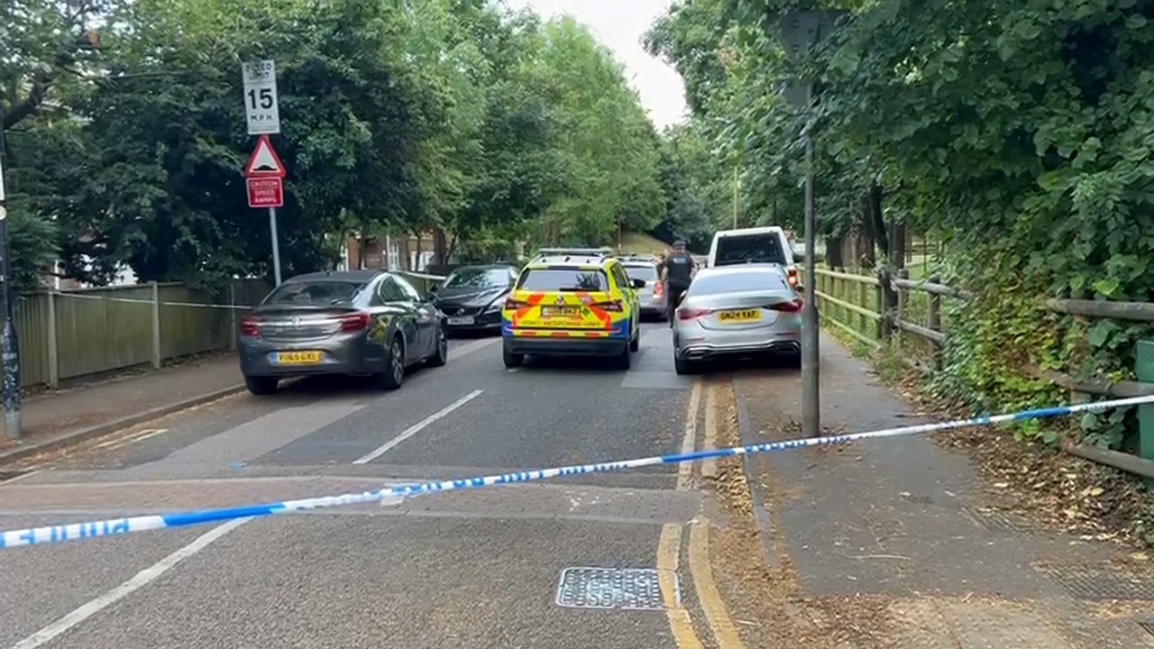 Police seal off Sally Port Gardens, Gillingham