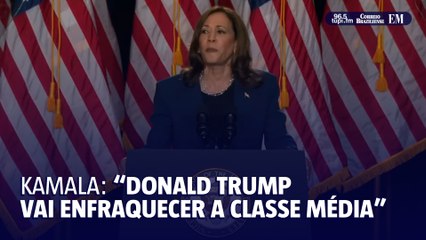 Kamala ataca Trump no primeiro comício de campanha após substituir Biden