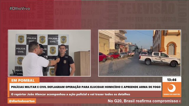 Ação integrada entre Polícia Civil e Militar de Pombal prende em Lagoa suspeito de homicídio em Pombal