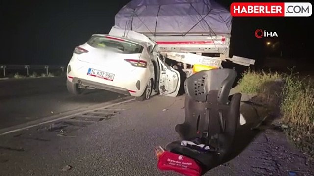 Amasya'da otomobil tıra arkadan çarptı: ABD'li aileden 2'si ağır 5 kişi yaralandı