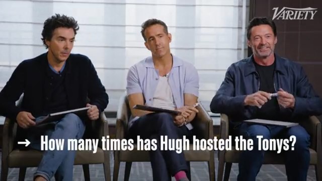 Ryan Reynolds & 'Deadpool' Director Shawn Levy Guess How Man Times Hugh Jackman Hosted the Tonys