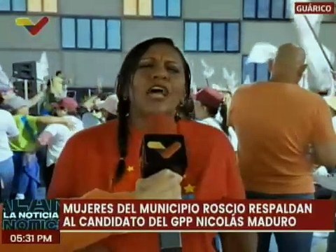 Féminas del estado Guárico respaldan al candidato presidencial Nicolás Maduro