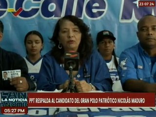 Caracas | Partido político PPT reafirma su respaldo a la candidatura de Nicolás Maduro