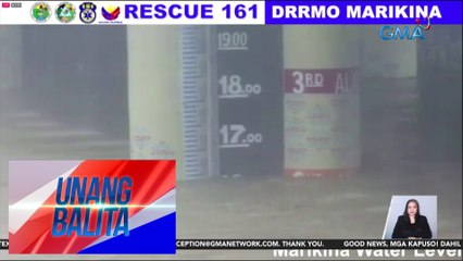 Water level sa Marikina River, nasa ikalawang alarma na; mga residente malapit sa ilog, kailangan nang lumikas | Unang Balita