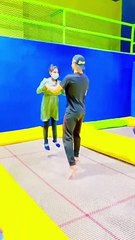 Trampoline bounce#jumping&flip
