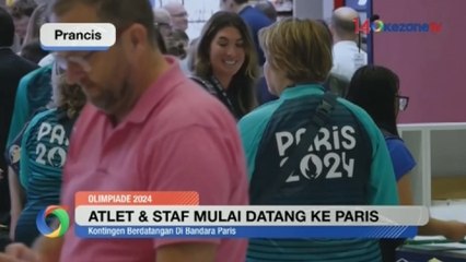 Download Video: Jelang Pembukaan Olimpiade Paris 2024, Atlet dan Staf Mulai Berdatangan