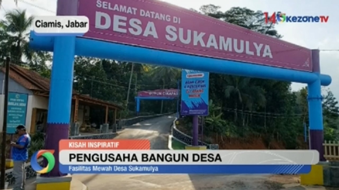 Pengusaha Bangun Kampung Halaman Jadi Desa Mandiri yang Bersih, Indah dan Rapi