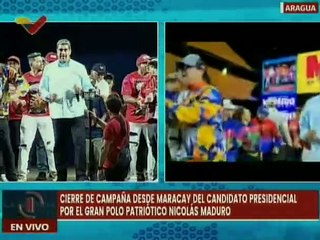 Aragüeños salen a las calles para recibir al candidato del GPP Nicolás Maduro