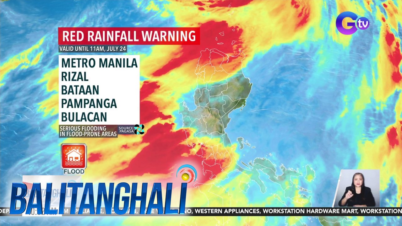 Magdamag inulan ang Metro Manila at ilang karatig na lugar sa bansa | Balitanghali