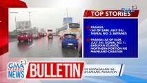 Mga sasakytan sa NLEX, halos hindi gumagalaw sa bahagi ng Valenzuela dahil sa masamang panahon | GMA Integrated News Bulletin