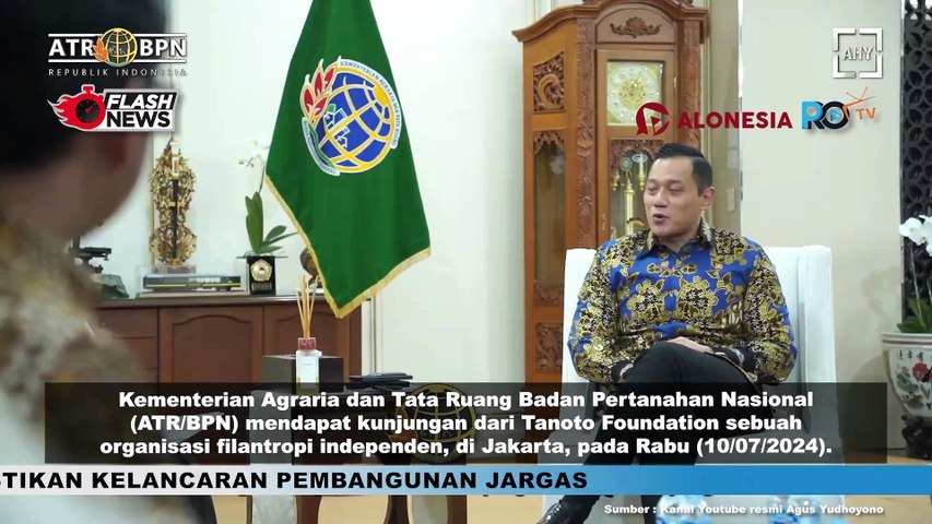 Menteri ATR BPN AHY Terima Kunjungan Pimpinan Tanoto Foundation