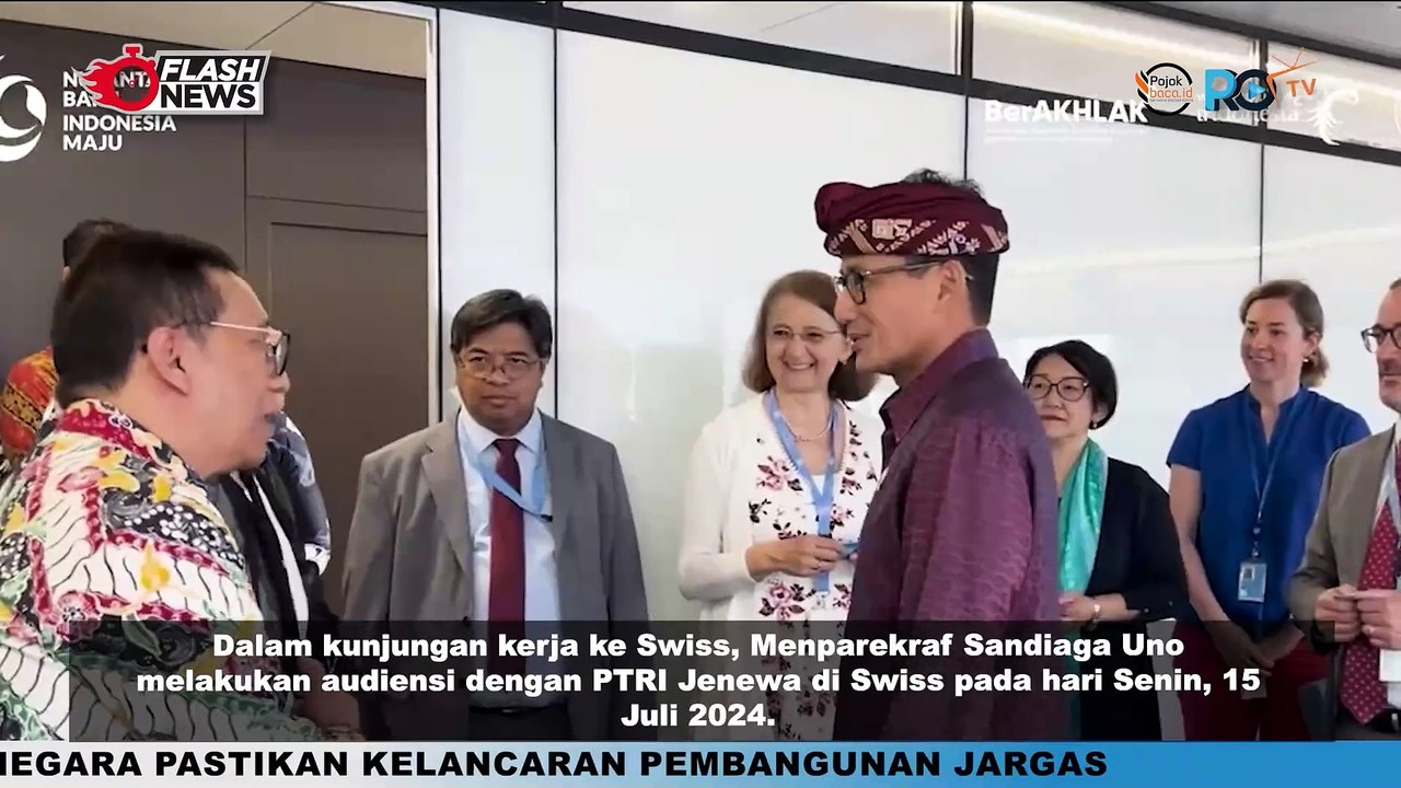 Hadapi Era Ekonomi Digital, Menparekraf Sandiaga Hadiri Audiensi dengan PTRI Jenewa