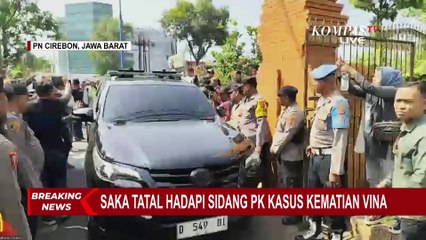 Detik-detik Saka Tatal Tiba di PN Cirebon Jelang Sidang PK