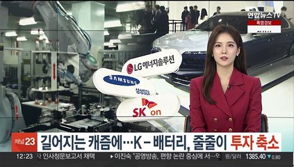 Download Video: 길어지는 캐즘에…K-배터리, 줄줄이 투자 축소