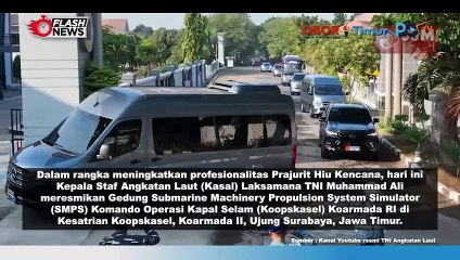 TINGKATKAN KEMAMPUAN PRAJURIT HIU KENCANA, KSAL RESMIKAN SIMULATOR KAPAL SELAM TERBARU TNI AL