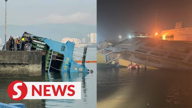 Iconic Penang ferry 'Pulau Kapas' sinks at Butterworth Wharf