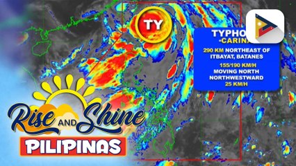 Bagyong Carina, nananatili ang lakas na kabilang sa typhoon category
