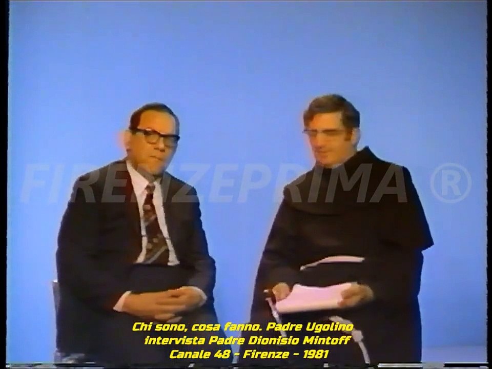 Chi sono, cosa fanno. Padre Ugolino intervista Patri Dionysius Mintoff. Canale 48 - Firenze - 1981