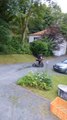 Guy Crashes New E-bike on Gravel Driveway