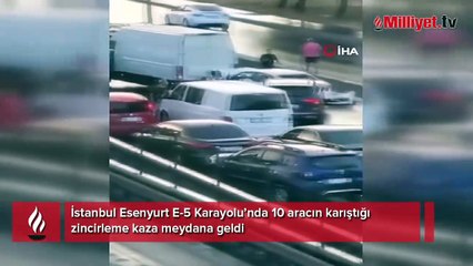 İstanbul'da 10 aracın karıştığı zincirleme kaza! Çok sayıda yaralı var