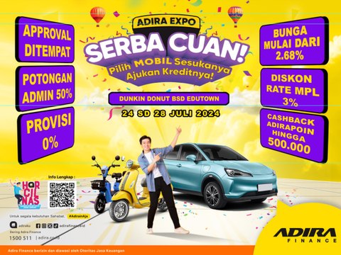 Adira Expo 2024 di Edutown BSD ( dekat dengan ICE BSD acara GIIAS)