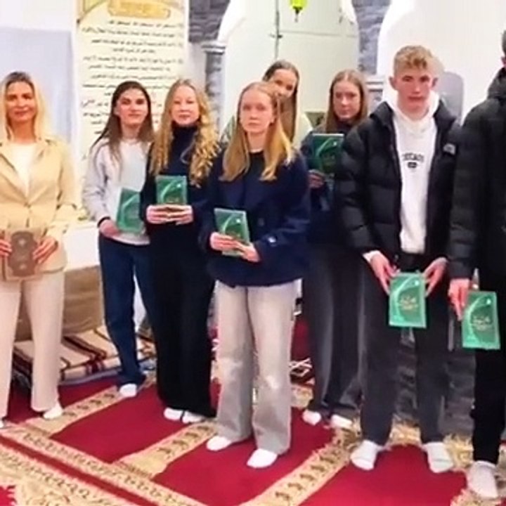 The Holy Quran looks very good in the hands of students