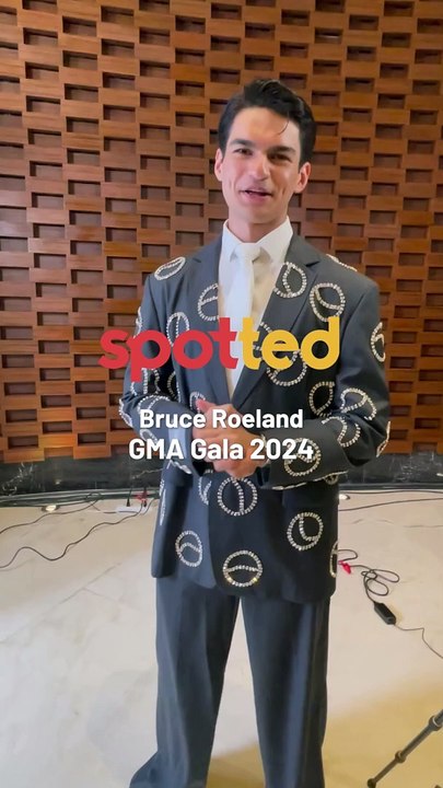 Snack talk with Bruce Roeland, Bench model and star of the upcoming series, Batang Riles#GMAGala2024 #EntertainmentNewsPH