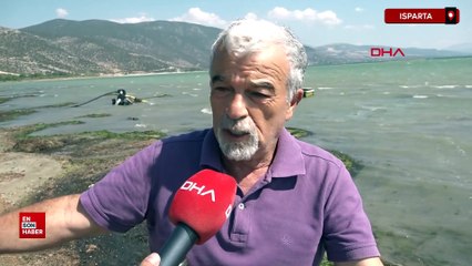 Eğirdir Gölü'nde binlerce kabuklu su canlısı ölüsü kıyıya vurdu