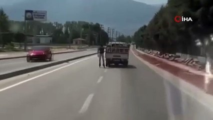 Genç patenci canını böyle tehlikeye attı