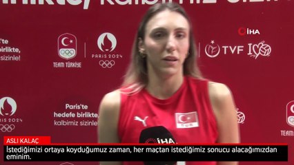 Aslı Kalaç: İlk hedefimiz gruptan lider çıkmak