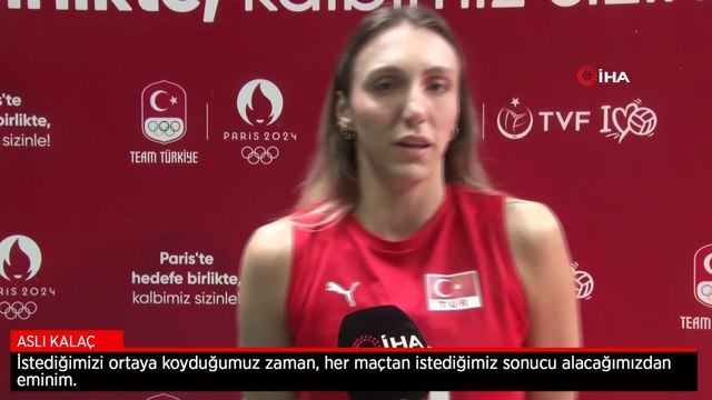 Aslı Kalaç: İlk hedefimiz gruptan lider çıkmak