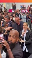 Céline Dion à Paris hier. En pleine forme au contact de ses fans