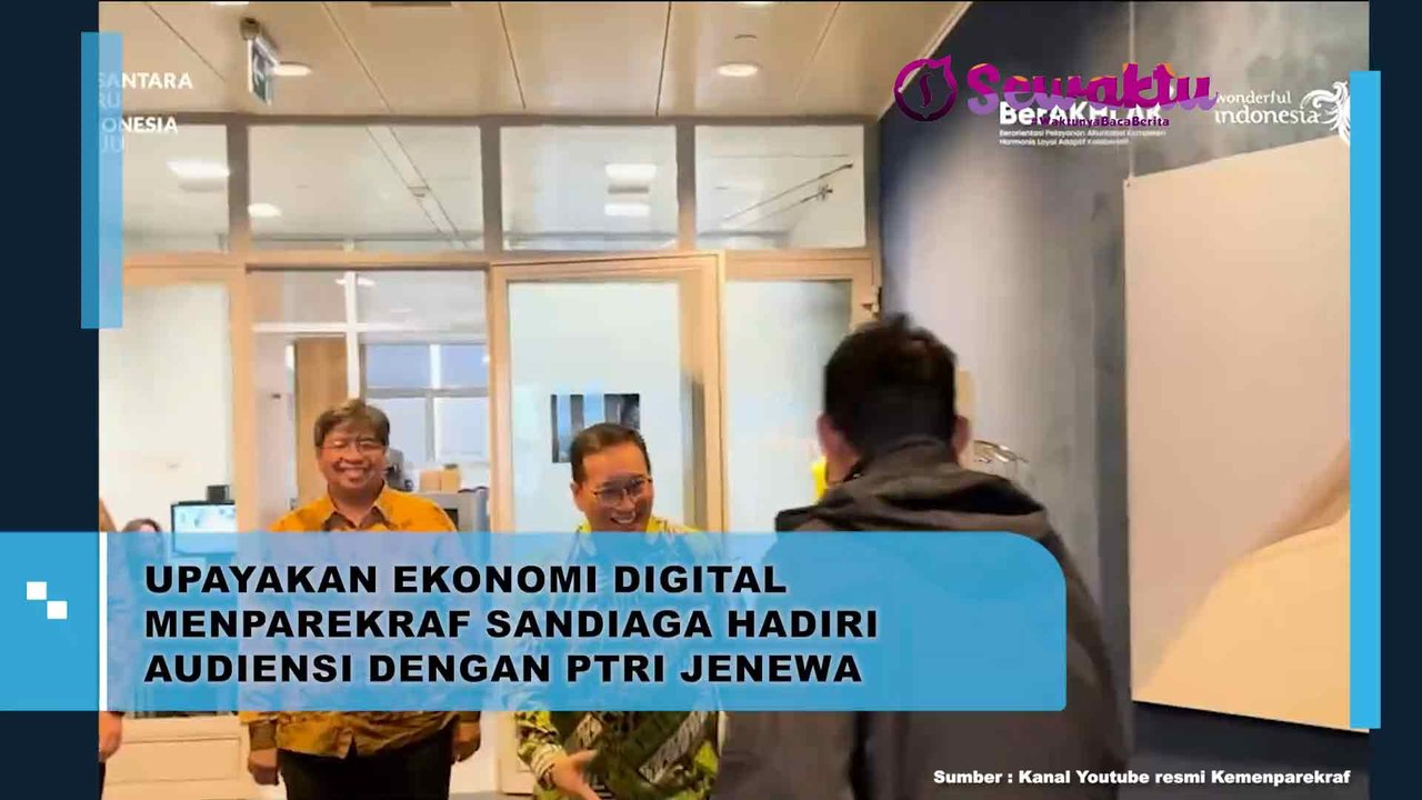 Menparekraf Sandiaga Uno Hadiri Audiensi Dengan PTRI Jenewa Demi Upayakan Ekonomi Digital di Indonesia