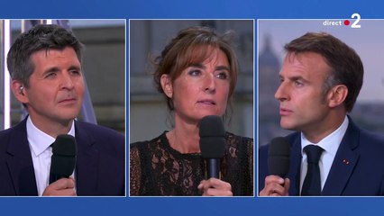 Tensions entre Emmanuel Macron et Thomas Sotto au 20 heures de France 2