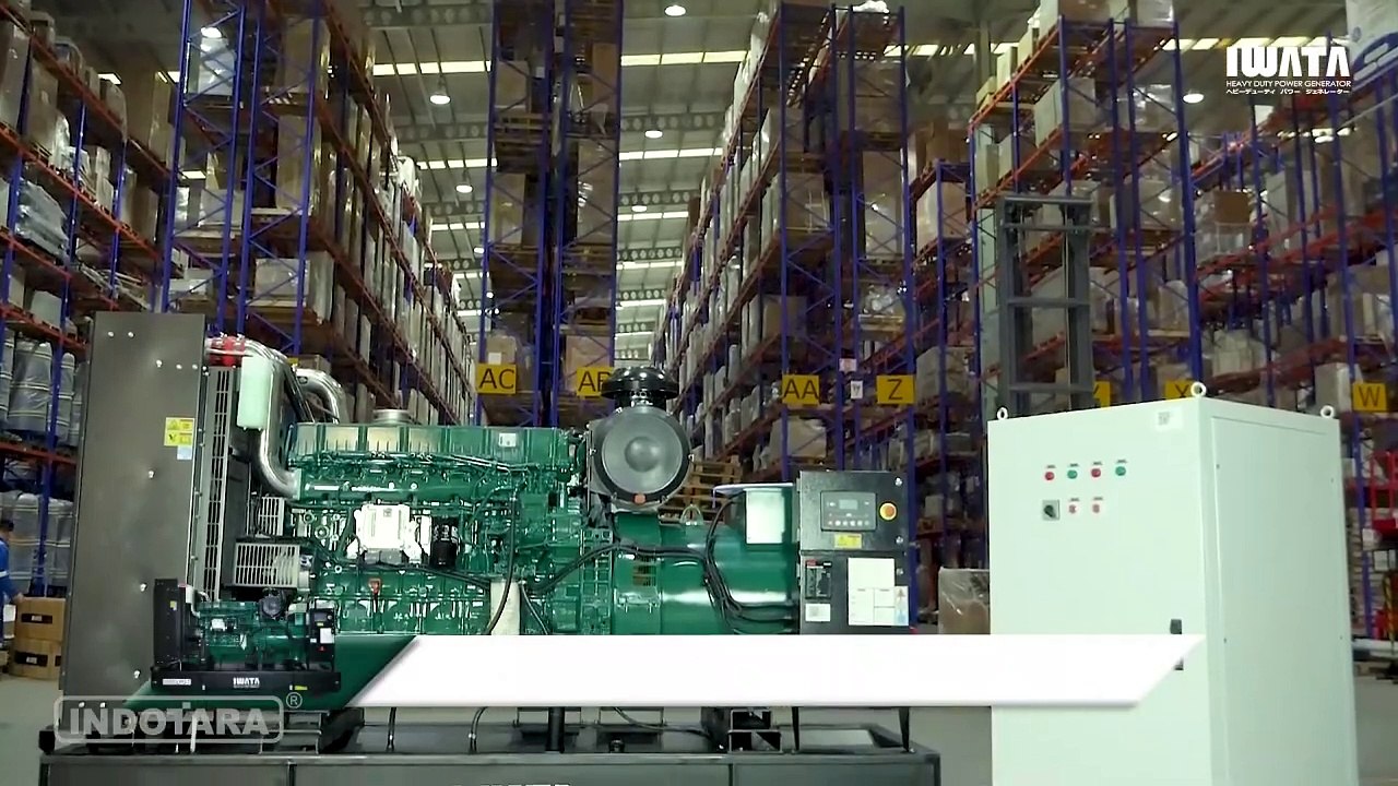 REVIEW HEAVY DUTY GENERATOR SET 550KVA/440KW IW550LPO-T DAN ATS DARI IWATA