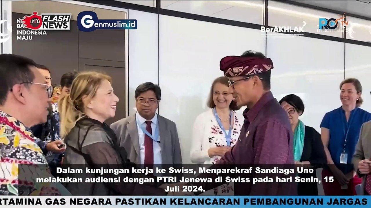 Upayakan Ekonomi Digital MENPAREKRAF Sandiaga Hadiri Audiensi dengan PTRI Jenewa