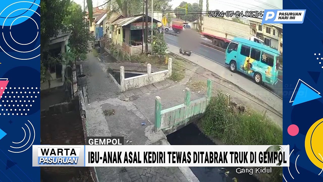 Ibu Anak Asal Kediri Meninggal Ditabrak Truk di Gempol