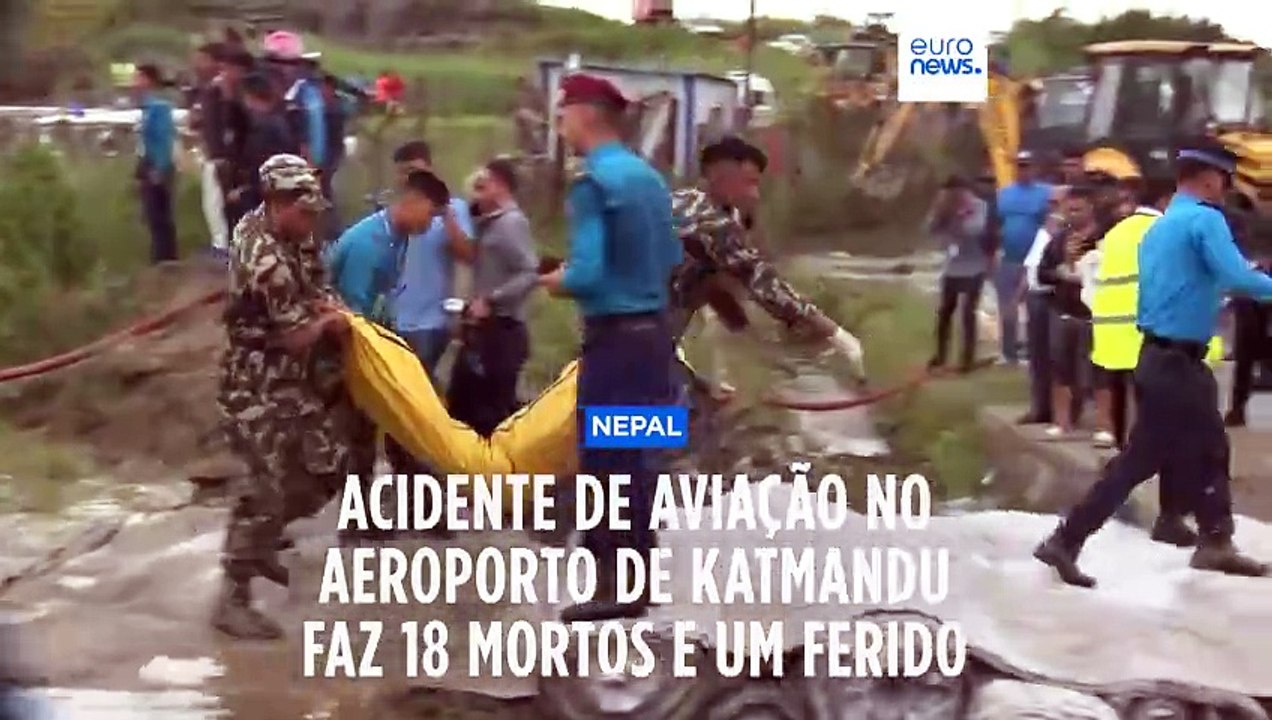 Avião despenha-se ao levantar voo no Nepal: 18 passageiros morreram e piloto ficou ferido