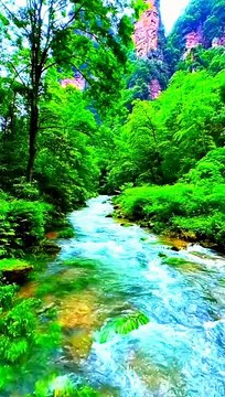 Beautiful place very cold country green green grass #grass #garden#beautiful #stone