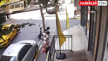 Küçükçekmece'de fırın çalışanına silahlı saldırı kamerada