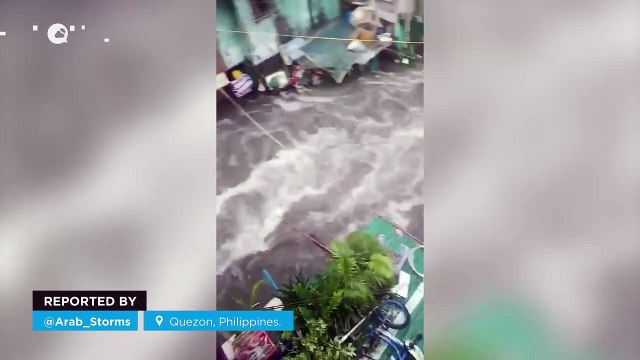 The arrival of Typhoon Gaemi wreaks havoc in Quezon City, Philippines.