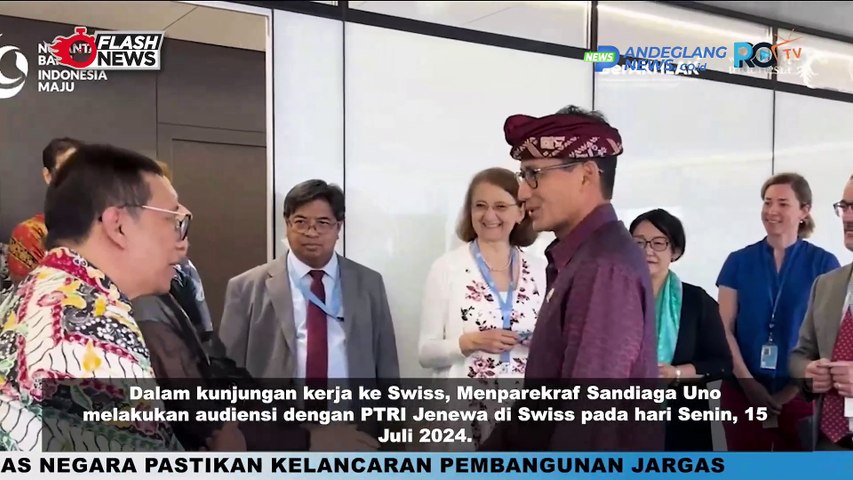 UPAYAKAN EKONOMI DIGITAL MENTAL CRAFT SANDIAGA HADIRI AUDIENSI DENGAN PTRI JENEWA