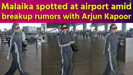 Malaika Arora spotted at airport in classy sporty look