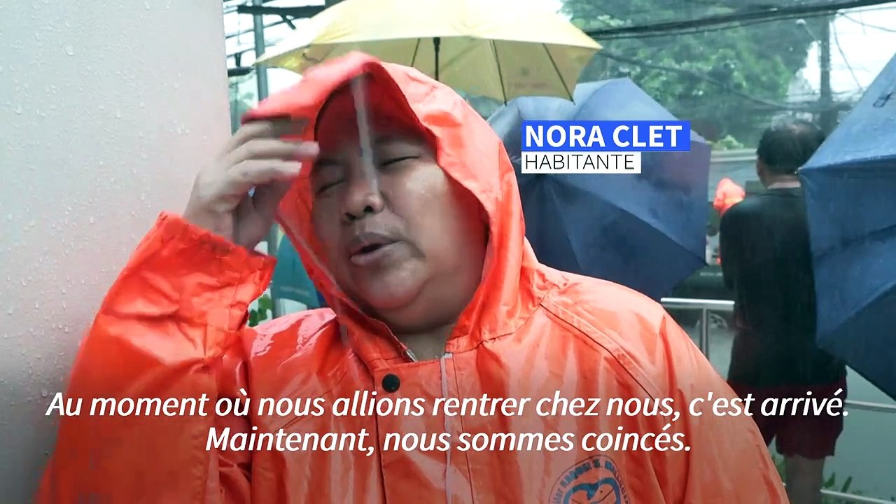 Philippines: les rues de Manille sous l'eau au passage du typhon Gaemi