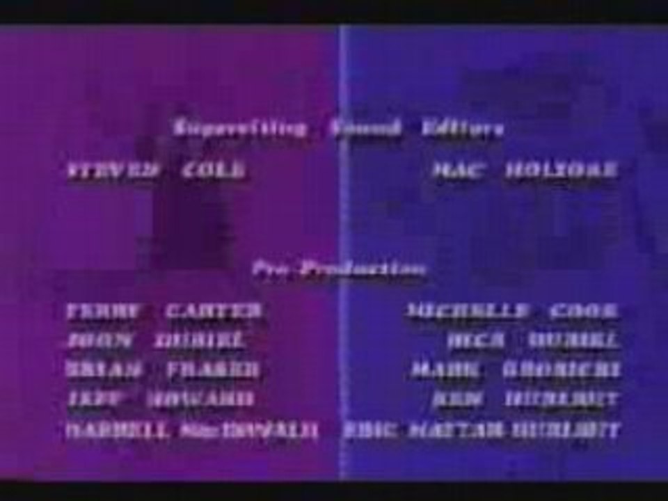 Eek! Stravaganza Credits  1996-1997 Version