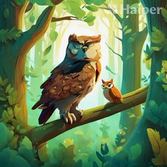 The Wise Old Owl and the Greedy Squirrel